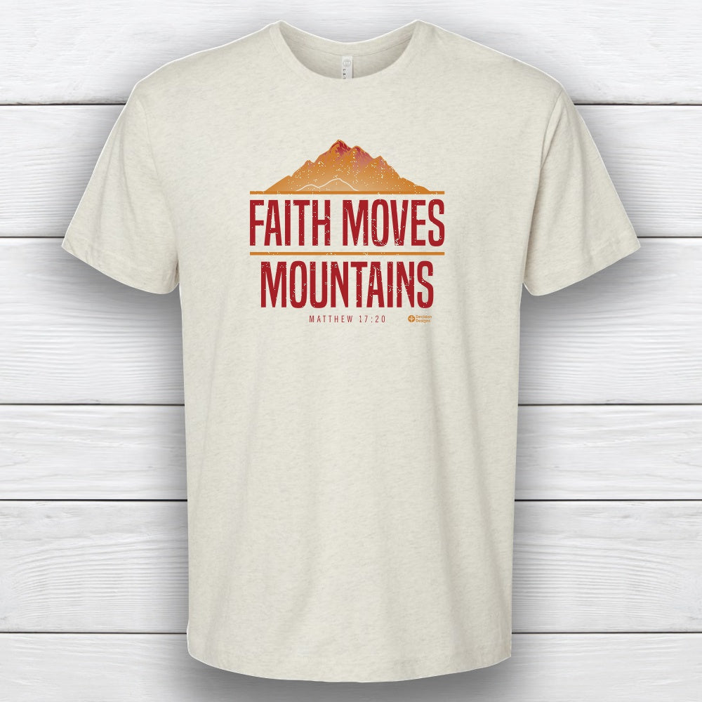 Faith Moves Mountains - S, Natural Heather image