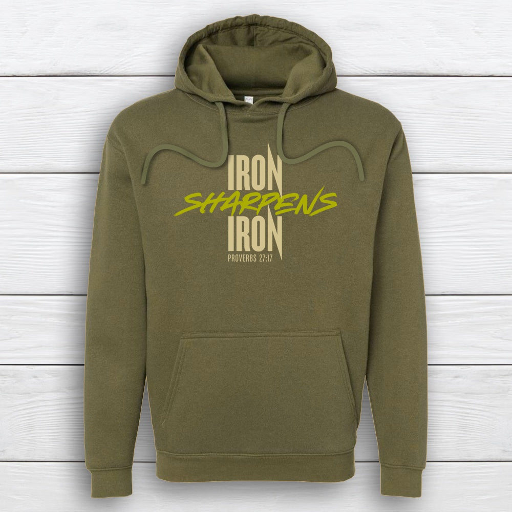 Iron Sharpens Iron Hoodie - S, Military Green image