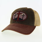 3 Crosses Patch Trucker Hats
