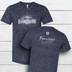 Fearfully & Wonderfully Made V-neck Tee - 2X, Navy Slub image