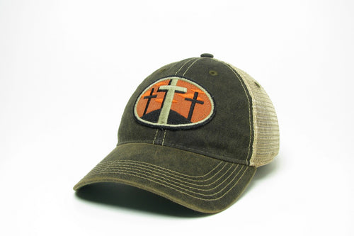 3 Crosses Patch Trucker Hats image 0