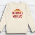 Faith Moves Mountains Sweatshirt - S, Natural Heather image