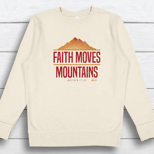 Faith Moves Mountains Sweatshirt - S, Natural Heather image