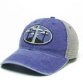 3 Crosses Patch Trucker Hats - Purple/Gray image