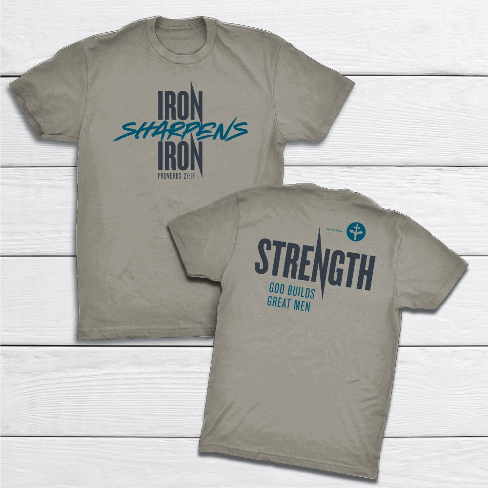 Iron Sharpens Iron Men's Christian T-shirt image 1