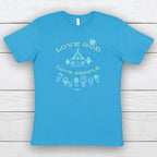 Love God, Love People - S, Vintage Turquoise image