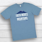 Faith Moves Mountains - 2X, Vintage Indigo image