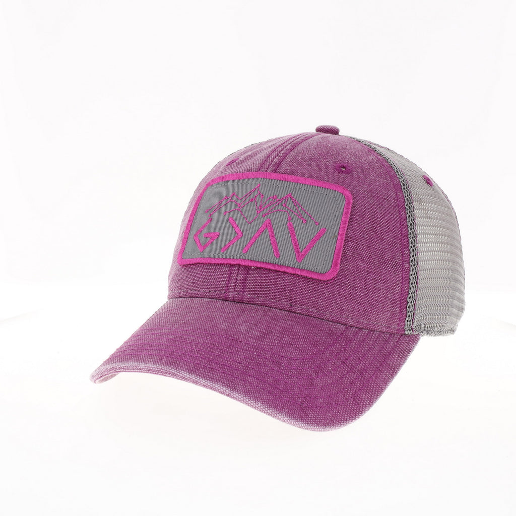 God is Greater Trucker Hats image 2