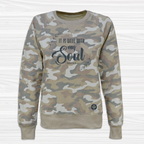 It is Well with My Soul - Women's Camo Sweatshirt - 2X, Taupe Camo image