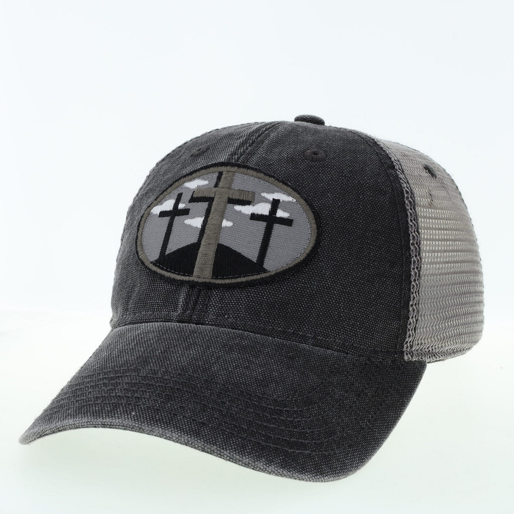 3 Crosses Patch Trucker Hats image 1