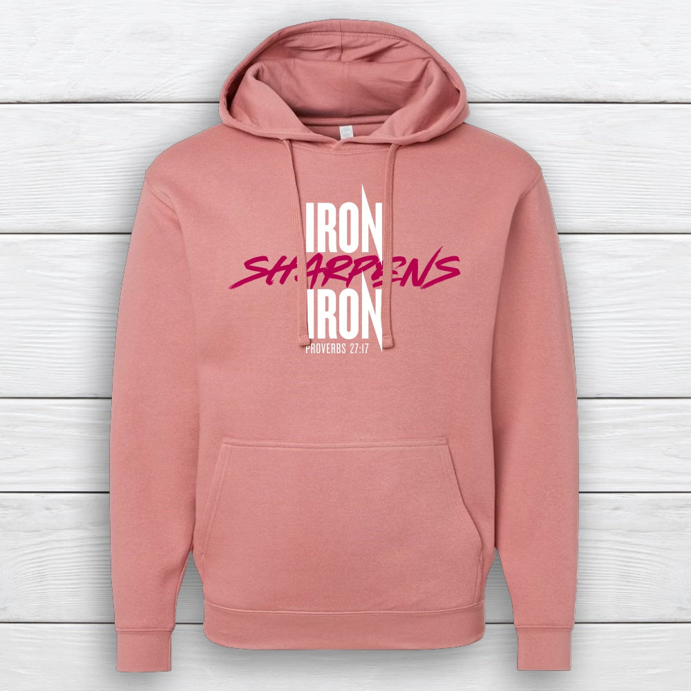Iron Sharpens Iron Mauve Hoodie - 2X, Marveluos Mauve image